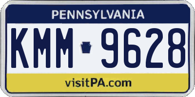 PA license plate KMM9628