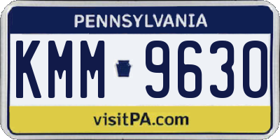 PA license plate KMM9630