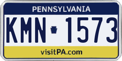PA license plate KMN1573