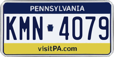 PA license plate KMN4079