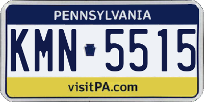PA license plate KMN5515