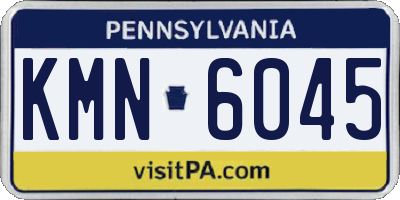 PA license plate KMN6045