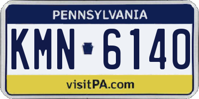 PA license plate KMN6140