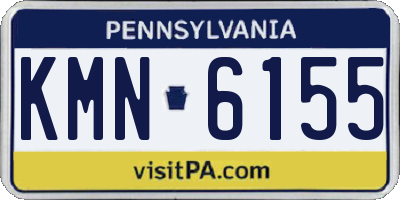 PA license plate KMN6155