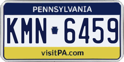 PA license plate KMN6459
