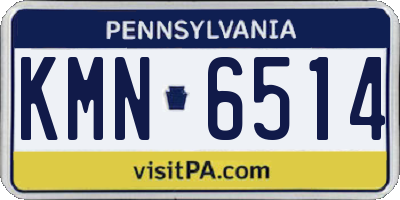 PA license plate KMN6514
