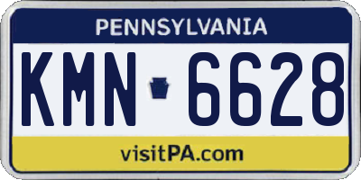PA license plate KMN6628