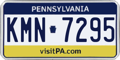 PA license plate KMN7295