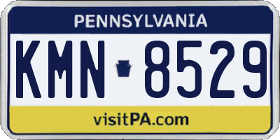 PA license plate KMN8529