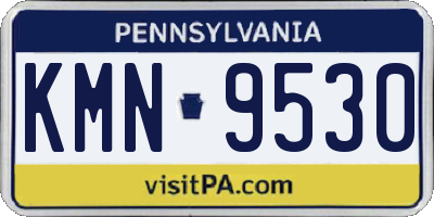 PA license plate KMN9530