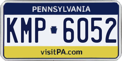 PA license plate KMP6052