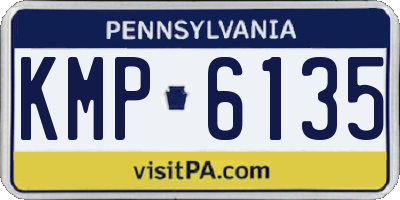 PA license plate KMP6135