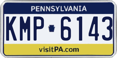 PA license plate KMP6143