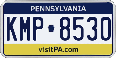 PA license plate KMP8530