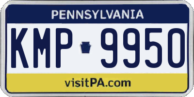 PA license plate KMP9950