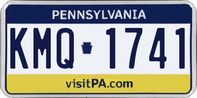 PA license plate KMQ1741