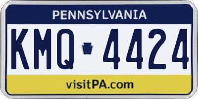 PA license plate KMQ4424