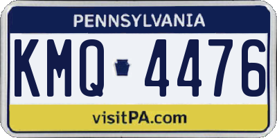 PA license plate KMQ4476