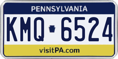 PA license plate KMQ6524