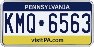 PA license plate KMQ6563