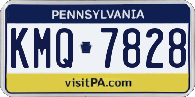 PA license plate KMQ7828