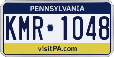 PA license plate KMR1048