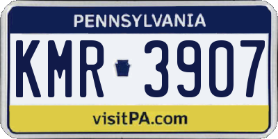 PA license plate KMR3907