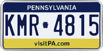 PA license plate KMR4815