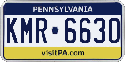PA license plate KMR6630