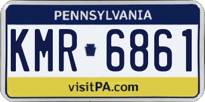PA license plate KMR6861