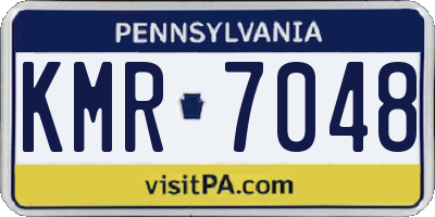 PA license plate KMR7048