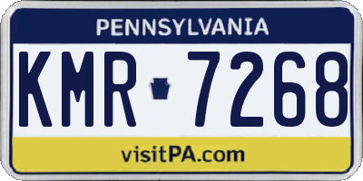 PA license plate KMR7268