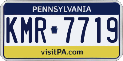 PA license plate KMR7719