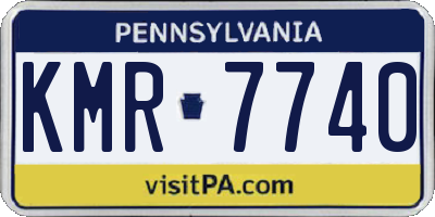 PA license plate KMR7740