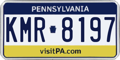 PA license plate KMR8197
