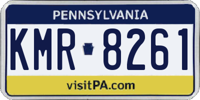 PA license plate KMR8261