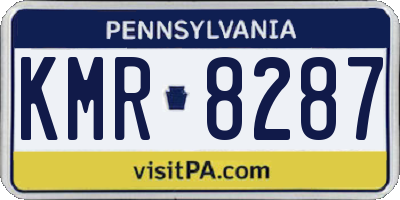 PA license plate KMR8287