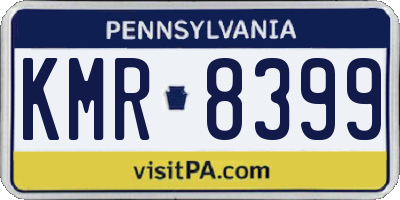 PA license plate KMR8399