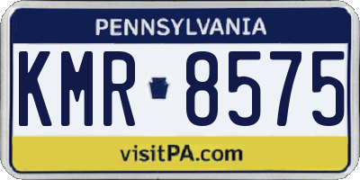 PA license plate KMR8575