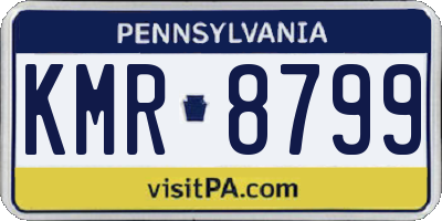 PA license plate KMR8799