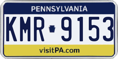 PA license plate KMR9153