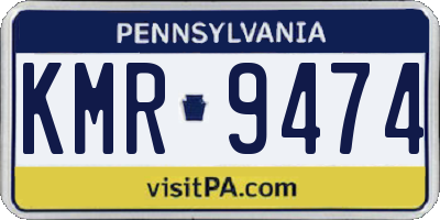 PA license plate KMR9474