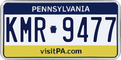 PA license plate KMR9477