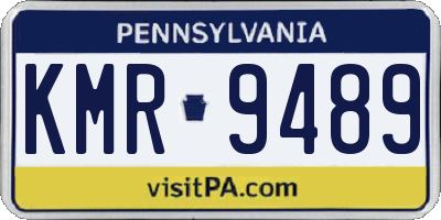 PA license plate KMR9489