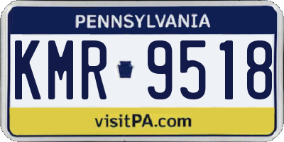 PA license plate KMR9518
