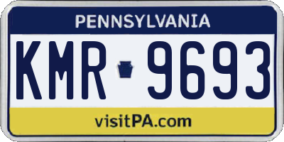 PA license plate KMR9693
