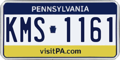 PA license plate KMS1161