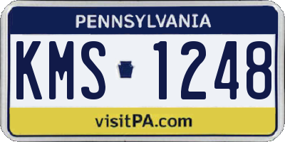 PA license plate KMS1248
