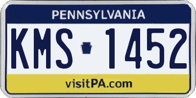 PA license plate KMS1452