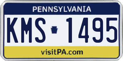 PA license plate KMS1495